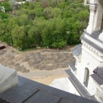 Реставрация соборной площади. Вынутый камень