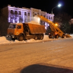 Уборка снега на Платовском проспекте