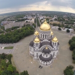 Собор в Новочеркасске с воздуха