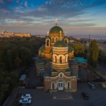 Храм Александра Невского на закате