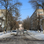 Улица Севастопольская. Вид с улицы Молодежной