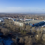 Проспект Баклановский, 200 и строящийся торговый центр (вдалеке)