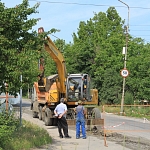 Замена водопровода на улице Будённовского
