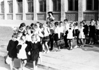 Первый учебный год школы №7. Открытие школы. 1Г класс. 1 сентября 1967 года