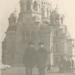 Фото собора и соборной площади, сделанное в феврале 1972 года